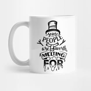 Cute snow man quotes Mug